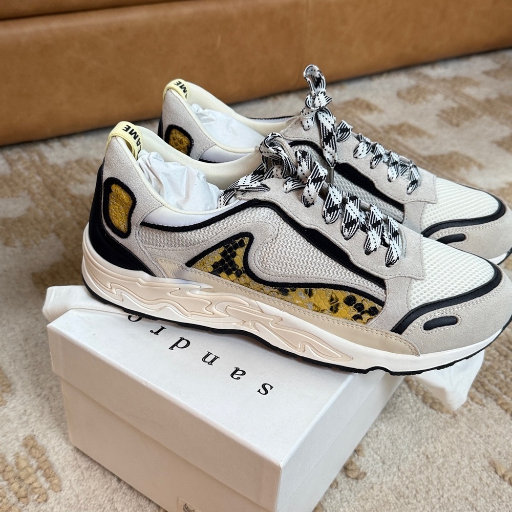 $425 SANDRO New flame sneakers sz 41 - Picture 3 of 7